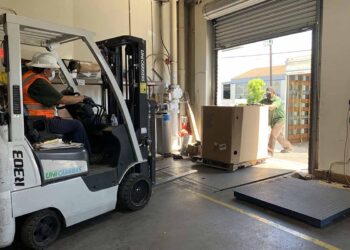 Loading activity at Homeboy.