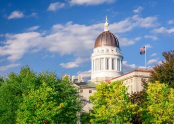 The Maine state capitol in Augusta.