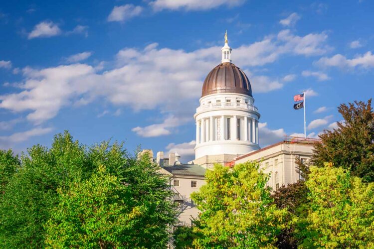 The Maine state capitol in Augusta.