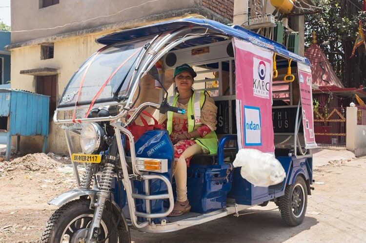 Meera, e-scrap picker in India