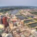 Aerial view of Pittsburgh.