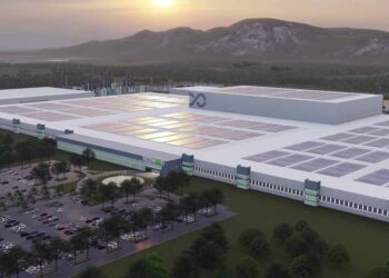 Rendering of Redwood Materials facility.