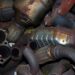 Catalytic converter scrap materials for recycling.