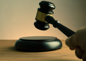 Gavel about to strike.