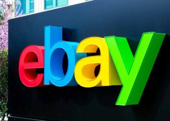 Company sign for eBay at company HQ.