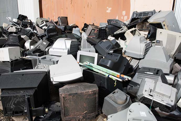 Electronics weight declines in waste stream