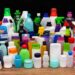 Plastic packaging samples arranged on a table.