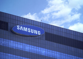 Exterior of Samsung office building.