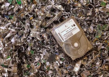 Shredded hard drives