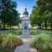 South Carolina capitol building with gardens.