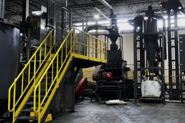 Float-sink technology at the Quantum Lifecycle Partners facility in Toronto, Canada enables the processing of e-plastics.