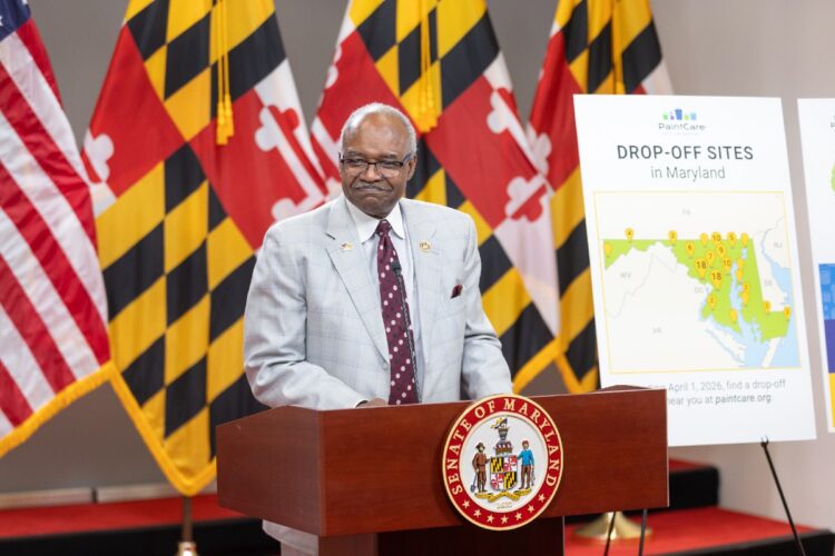 Maryland PaintCare launch press conference in Annapolis