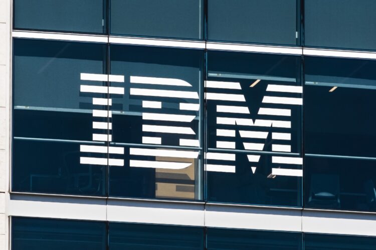 IBM logo on building