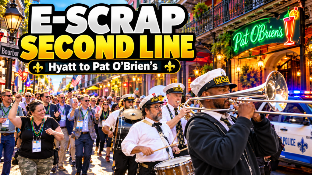 E-Scrap Conference kicks off with one-mile second-line parade